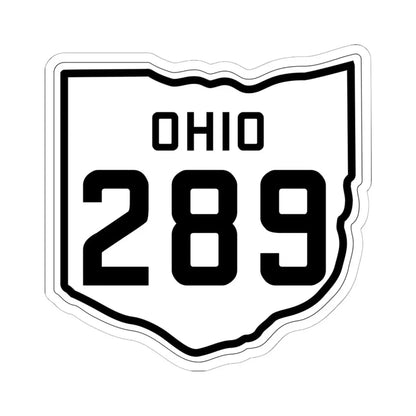 OH-289 1927 (Ohio) (Road Sign) STICKER Vinyl Kiss-Cut Decal 6 Inch White - The Sticker Space