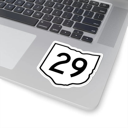 OH-29 1960 (Ohio) (Road Sign) STICKER Vinyl Kiss-Cut Decal - The Sticker Space