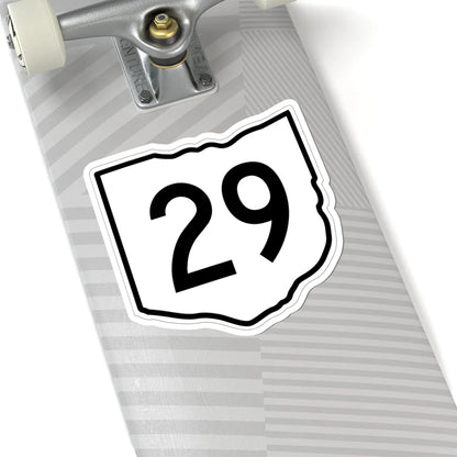 OH-29 1960 (Ohio) (Road Sign) STICKER Vinyl Kiss-Cut Decal - The Sticker Space