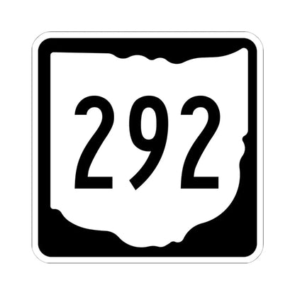 OH-292 1967 (Ohio) (Road Sign) STICKER Vinyl Kiss-Cut Decal 6 Inch White - The Sticker Space