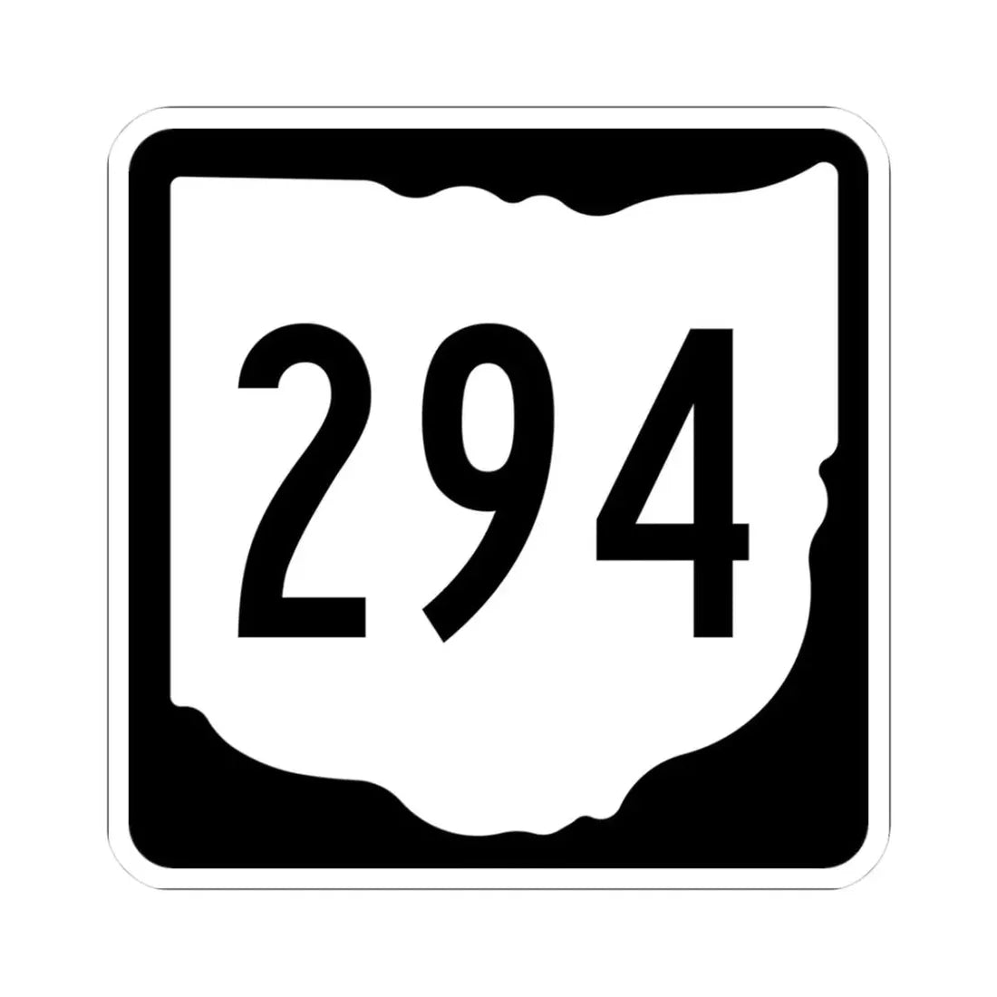 OH-294 1967 (Ohio) (Road Sign) STICKER Vinyl Kiss-Cut Decal 3 Inch White - The Sticker Space