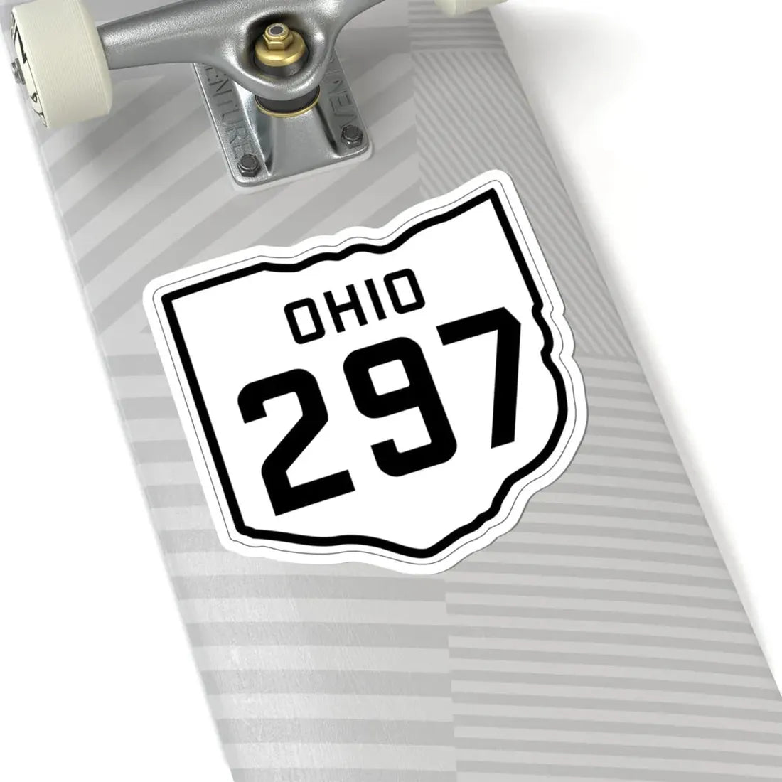 OH-297 1927 (Ohio) (Road Sign) STICKER Vinyl Kiss-Cut Decal - The Sticker Space