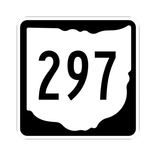 OH-297 1967 (Ohio) (Road Sign) STICKER Vinyl Kiss-Cut Decal 2 Inch White - The Sticker Space