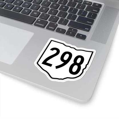 OH-298 1960 (Ohio) (Road Sign) STICKER Vinyl Kiss-Cut Decal - The Sticker Space