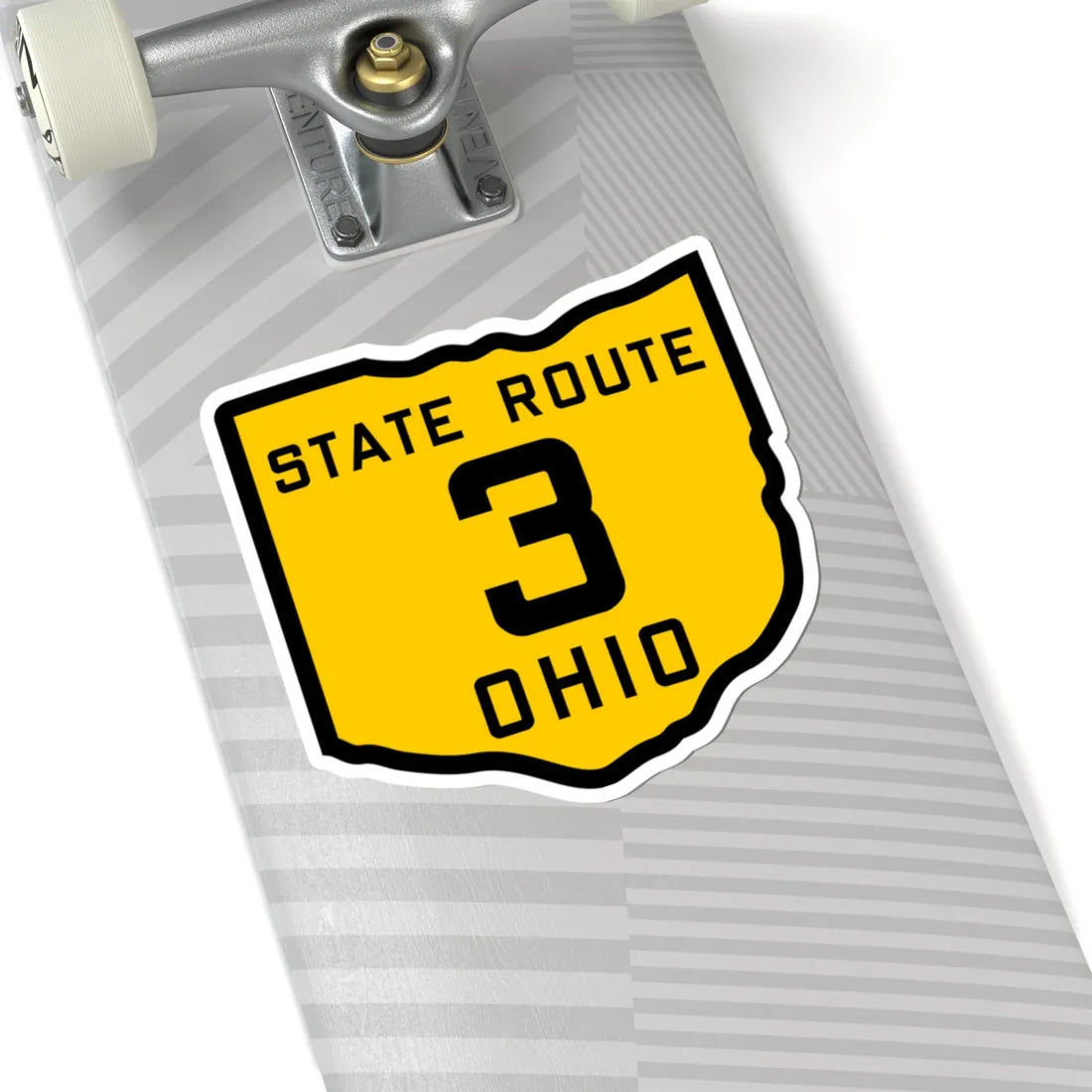 OH-3 1920 (Ohio) (Road Sign) STICKER Vinyl Kiss-Cut Decal - The Sticker Space