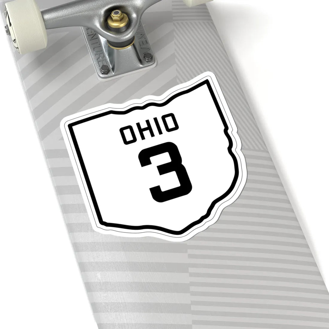 OH-3 1927 (Ohio) (Road Sign) STICKER Vinyl Kiss-Cut Decal - The Sticker Space