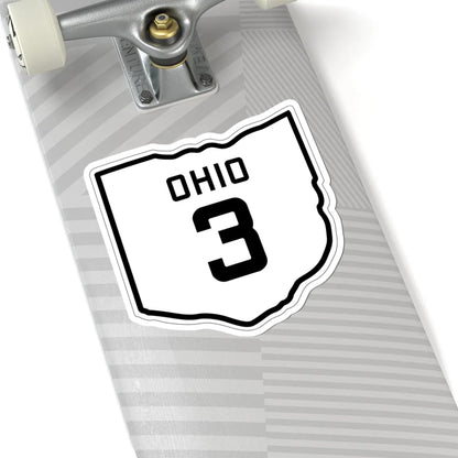 OH-3 1927 (Ohio) (Road Sign) STICKER Vinyl Kiss-Cut Decal - The Sticker Space
