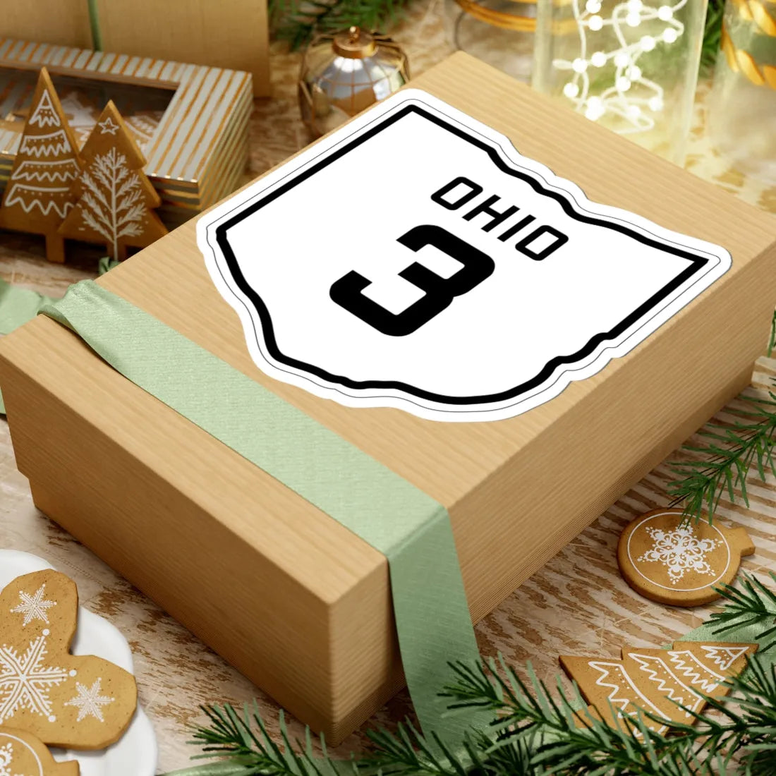 OH-3 1927 (Ohio) (Road Sign) STICKER Vinyl Kiss-Cut Decal - The Sticker Space