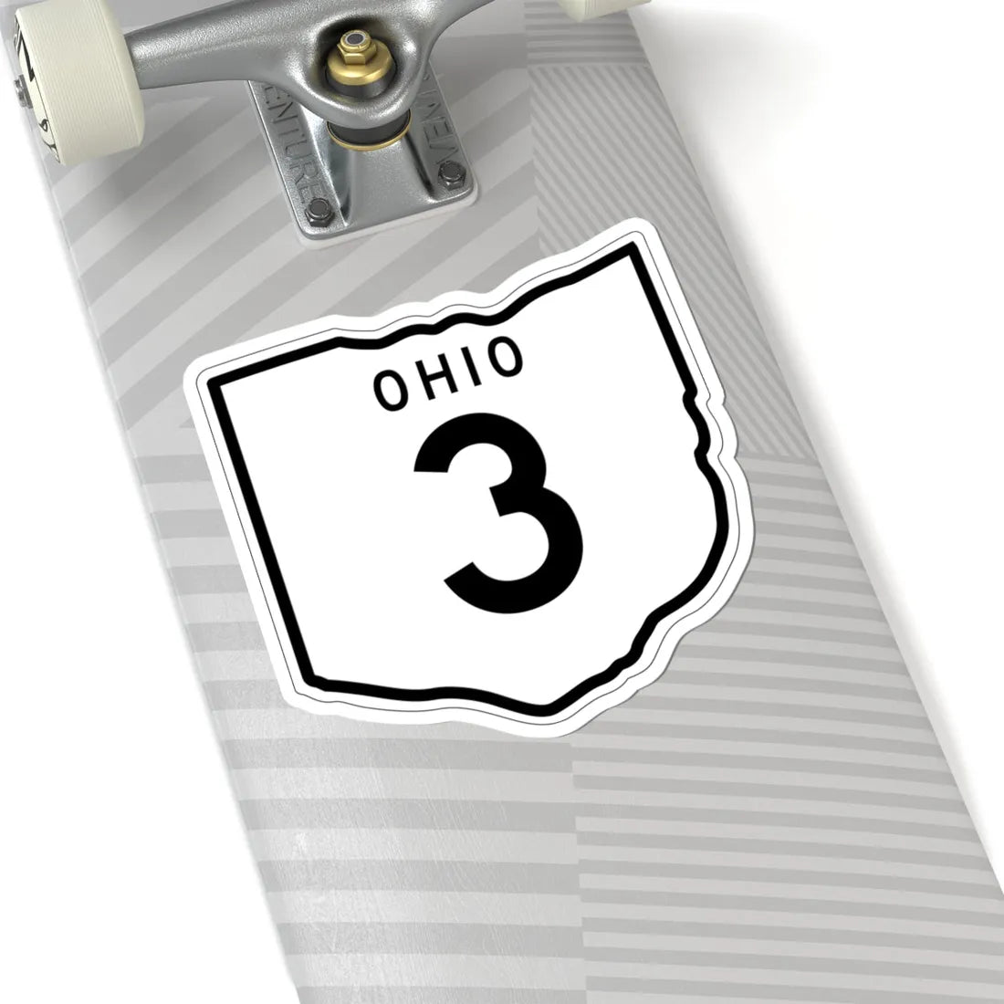 OH-3 1948 (Ohio) (Road Sign) STICKER Vinyl Kiss-Cut Decal - The Sticker Space