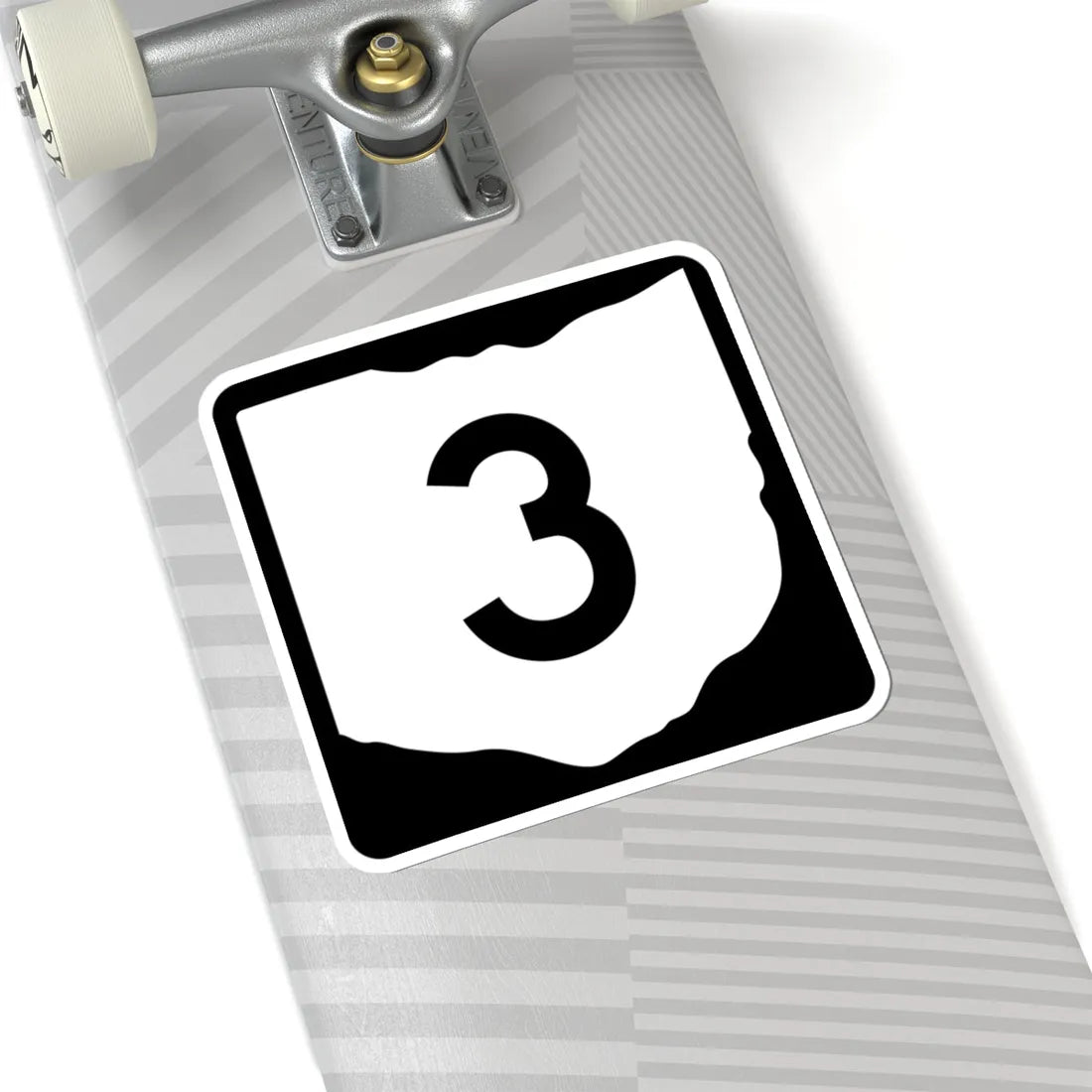 OH-3 (Ohio) (Road Sign) STICKER Vinyl Kiss-Cut Decal - The Sticker Space