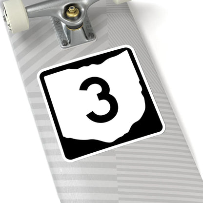 OH-3 (Ohio) (Road Sign) STICKER Vinyl Kiss-Cut Decal - The Sticker Space