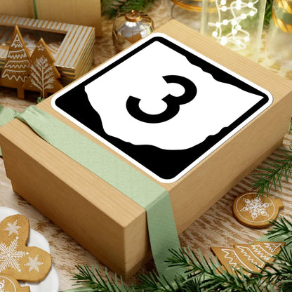 OH-3 (Ohio) (Road Sign) STICKER Vinyl Kiss-Cut Decal - The Sticker Space