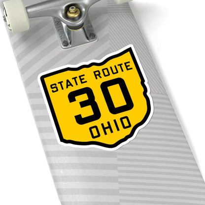 OH-30 1920 (Ohio) (Road Sign) STICKER Vinyl Kiss-Cut Decal - The Sticker Space