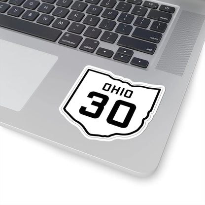 OH-30 1927 (Ohio) (Road Sign) STICKER Vinyl Kiss-Cut Decal - The Sticker Space