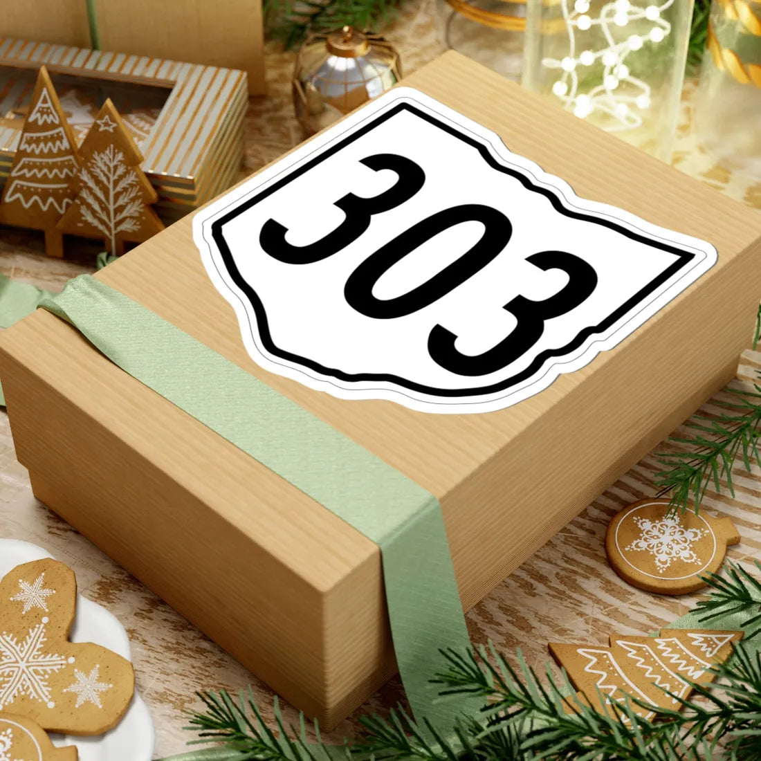 OH-303 1960 (Ohio) (Road Sign) STICKER Vinyl Kiss-Cut Decal - The Sticker Space