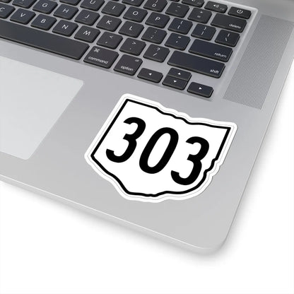 OH-303 1960 (Ohio) (Road Sign) STICKER Vinyl Kiss-Cut Decal - The Sticker Space