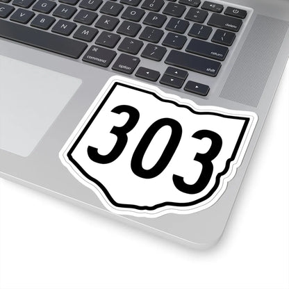 OH-303 1960 (Ohio) (Road Sign) STICKER Vinyl Kiss-Cut Decal - The Sticker Space