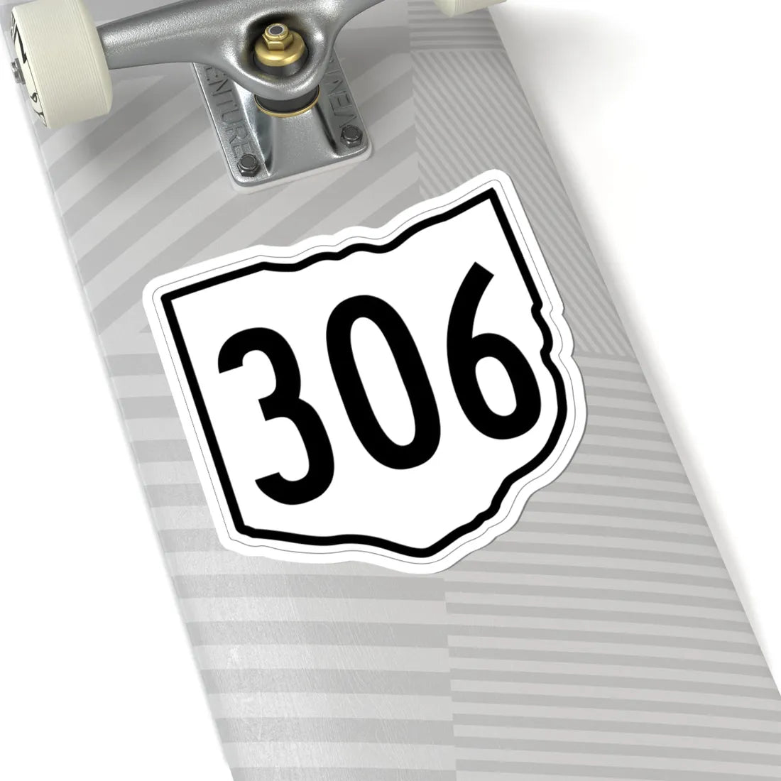 OH-306 1960 (Ohio) (Road Sign) STICKER Vinyl Kiss-Cut Decal - The Sticker Space