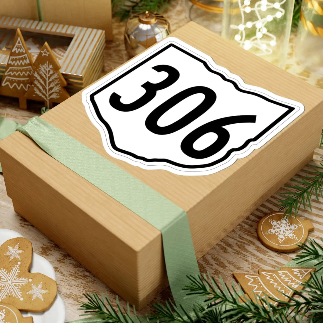 OH-306 1960 (Ohio) (Road Sign) STICKER Vinyl Kiss-Cut Decal - The Sticker Space