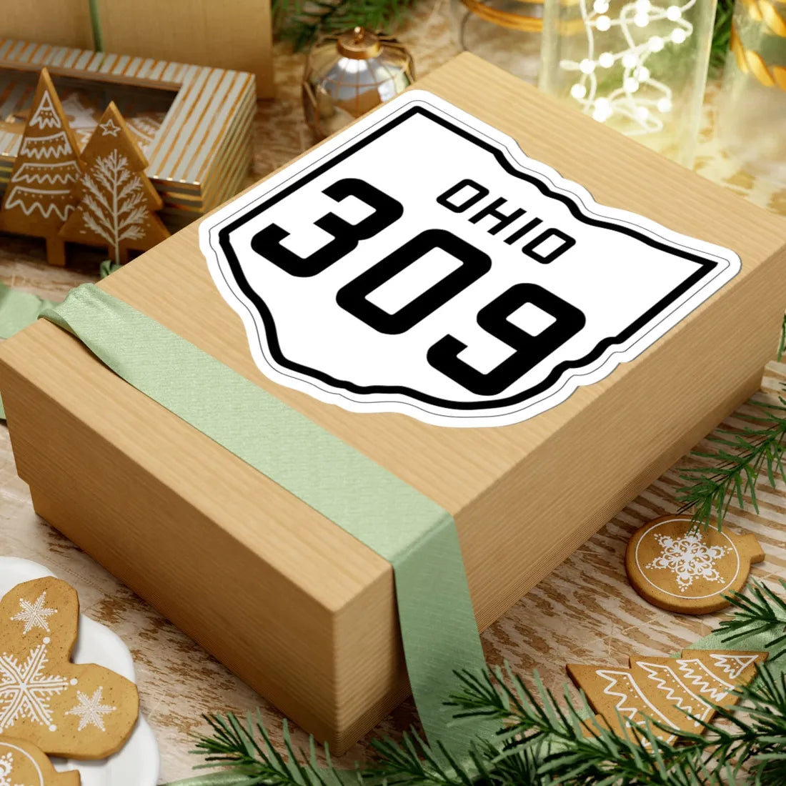 OH-309 1927 (Ohio) (Road Sign) STICKER Vinyl Kiss-Cut Decal - The Sticker Space