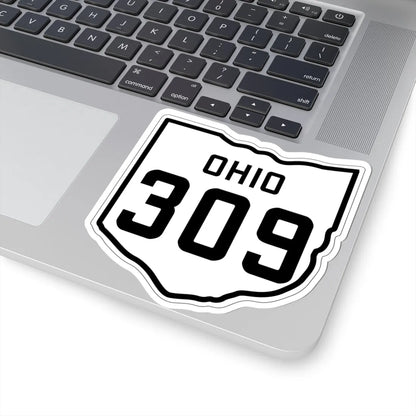 OH-309 1927 (Ohio) (Road Sign) STICKER Vinyl Kiss-Cut Decal - The Sticker Space