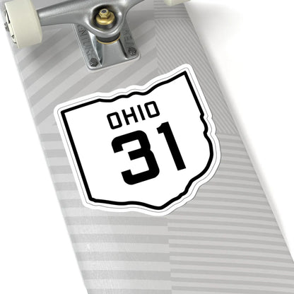 OH-31 1927 (Ohio) (Road Sign) STICKER Vinyl Kiss-Cut Decal - The Sticker Space