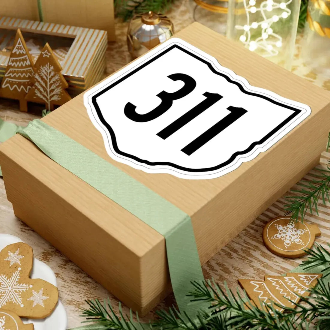 OH-311 1960 (Ohio) (Road Sign) STICKER Vinyl Kiss-Cut Decal - The Sticker Space