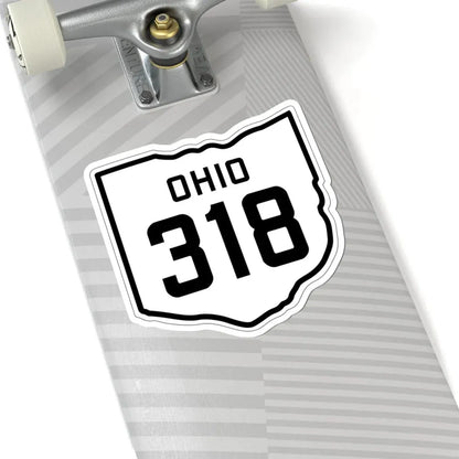 OH-318 1927 (Ohio) (Road Sign) STICKER Vinyl Kiss-Cut Decal - The Sticker Space