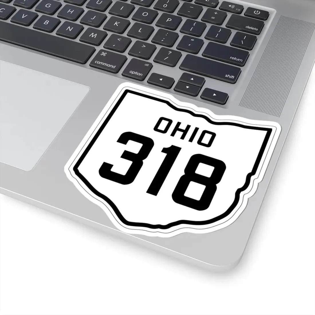 OH-318 1927 (Ohio) (Road Sign) STICKER Vinyl Kiss-Cut Decal - The Sticker Space