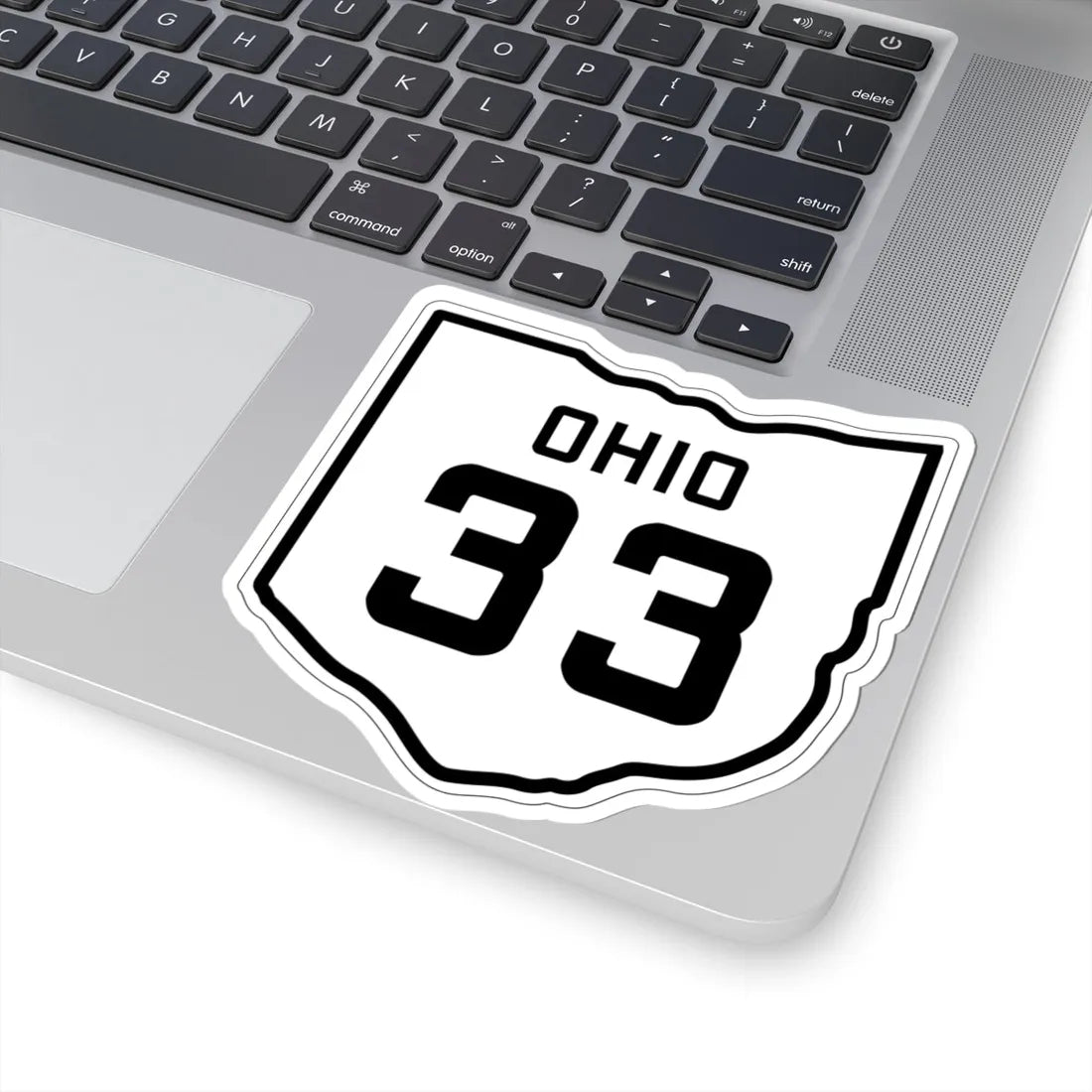 OH-33 1927 (Ohio) (Road Sign) STICKER Vinyl Kiss-Cut Decal - The Sticker Space