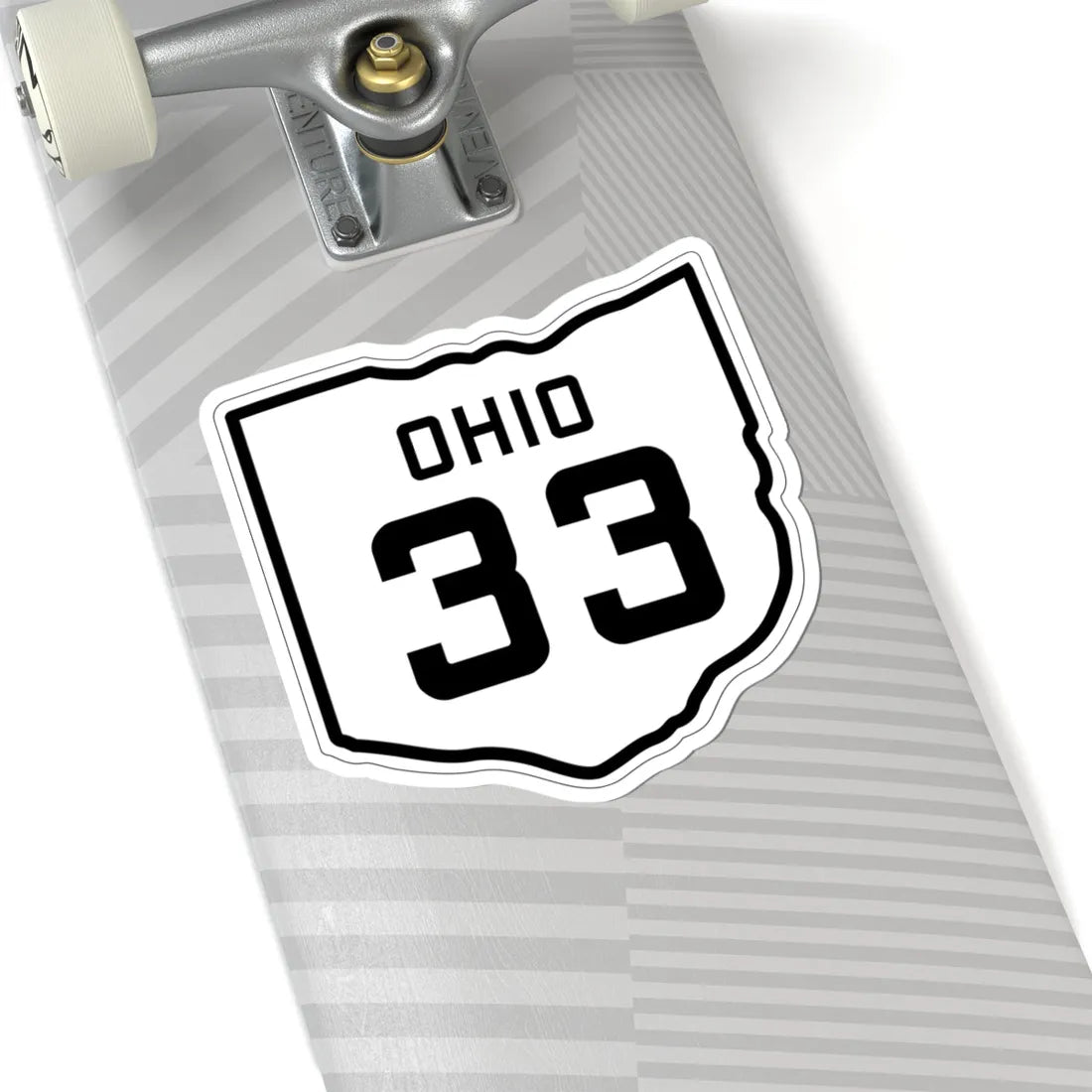 OH-33 1927 (Ohio) (Road Sign) STICKER Vinyl Kiss-Cut Decal - The Sticker Space