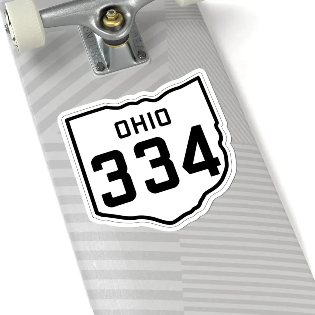 OH-334 1927 (Ohio) (Road Sign) STICKER Vinyl Kiss-Cut Decal - The Sticker Space