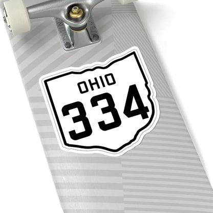 OH-334 1927 (Ohio) (Road Sign) STICKER Vinyl Kiss-Cut Decal - The Sticker Space