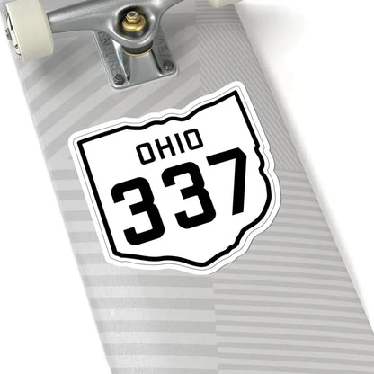 OH-337 1927 (Ohio) (Road Sign) STICKER Vinyl Kiss-Cut Decal - The Sticker Space