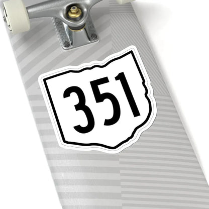 OH-351 1960 (Ohio) (Road Sign) STICKER Vinyl Kiss-Cut Decal - The Sticker Space