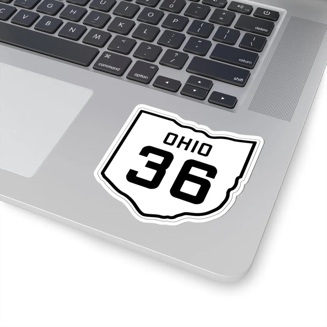 OH-36 1927 (Ohio) (Road Sign) STICKER Vinyl Kiss-Cut Decal - The Sticker Space