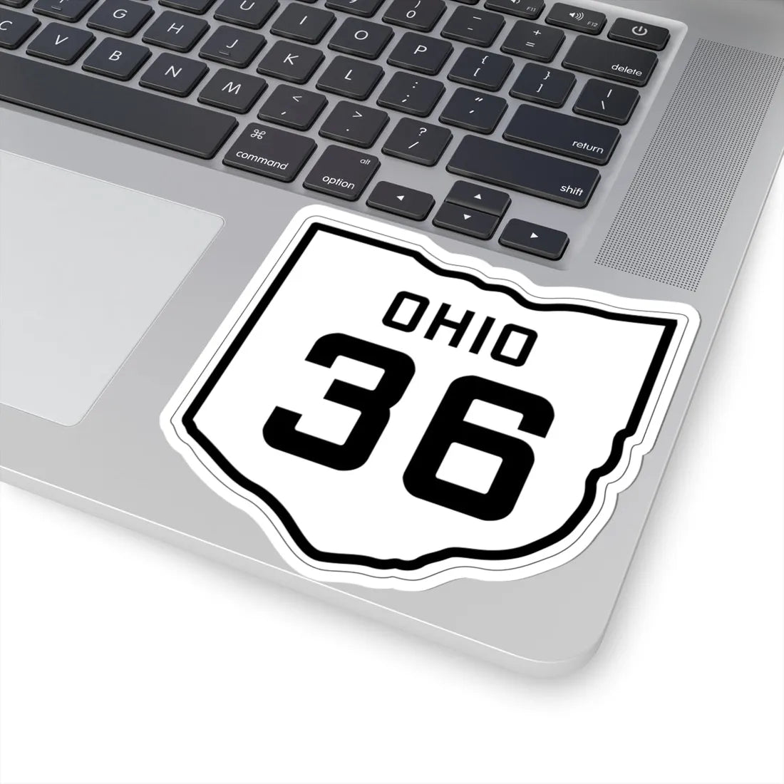 OH-36 1927 (Ohio) (Road Sign) STICKER Vinyl Kiss-Cut Decal - The Sticker Space
