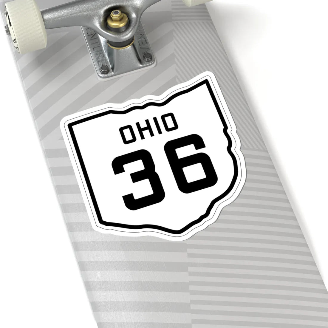 OH-36 1927 (Ohio) (Road Sign) STICKER Vinyl Kiss-Cut Decal - The Sticker Space