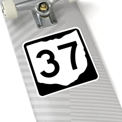 OH-37 (Ohio) (Road Sign) STICKER Vinyl Kiss-Cut Decal - The Sticker Space