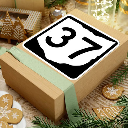 OH-37 (Ohio) (Road Sign) STICKER Vinyl Kiss-Cut Decal - The Sticker Space