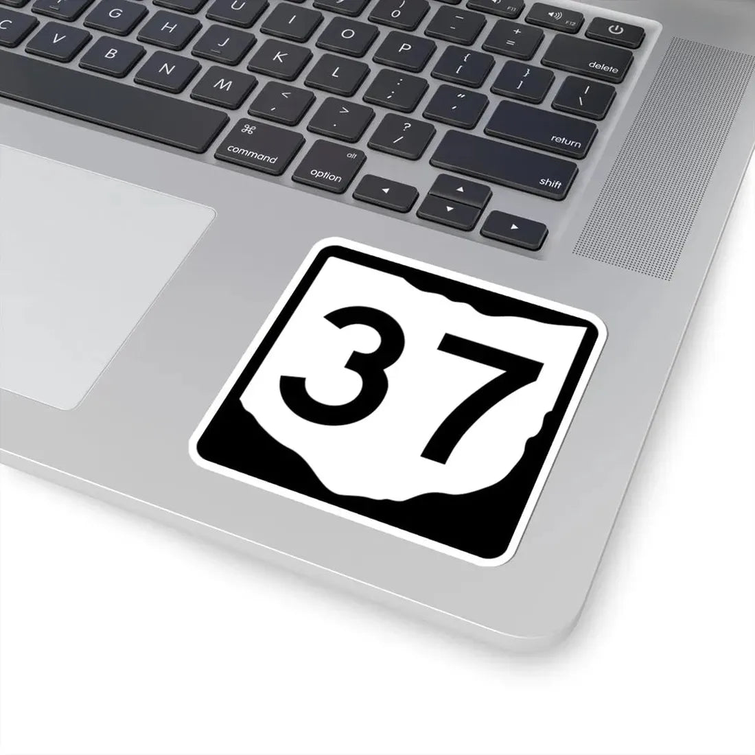 OH-37 (Ohio) (Road Sign) STICKER Vinyl Kiss-Cut Decal - The Sticker Space