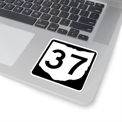 OH-37 (Ohio) (Road Sign) STICKER Vinyl Kiss-Cut Decal - The Sticker Space