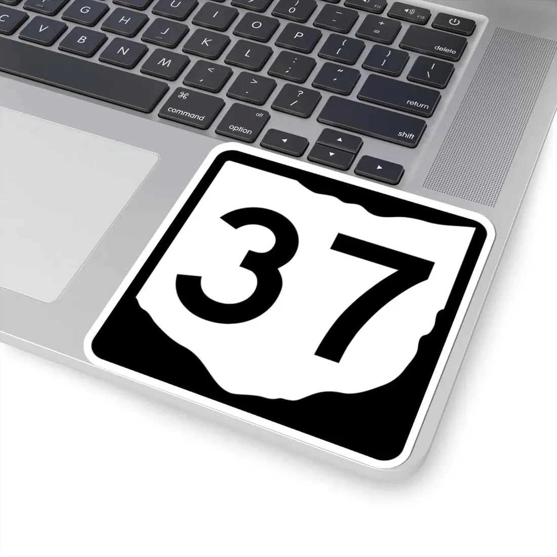 OH-37 (Ohio) (Road Sign) STICKER Vinyl Kiss-Cut Decal - The Sticker Space