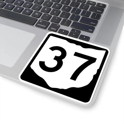 OH-37 (Ohio) (Road Sign) STICKER Vinyl Kiss-Cut Decal - The Sticker Space