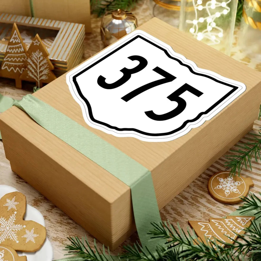 OH-375 1960 (Ohio) (Road Sign) STICKER Vinyl Kiss-Cut Decal - The Sticker Space