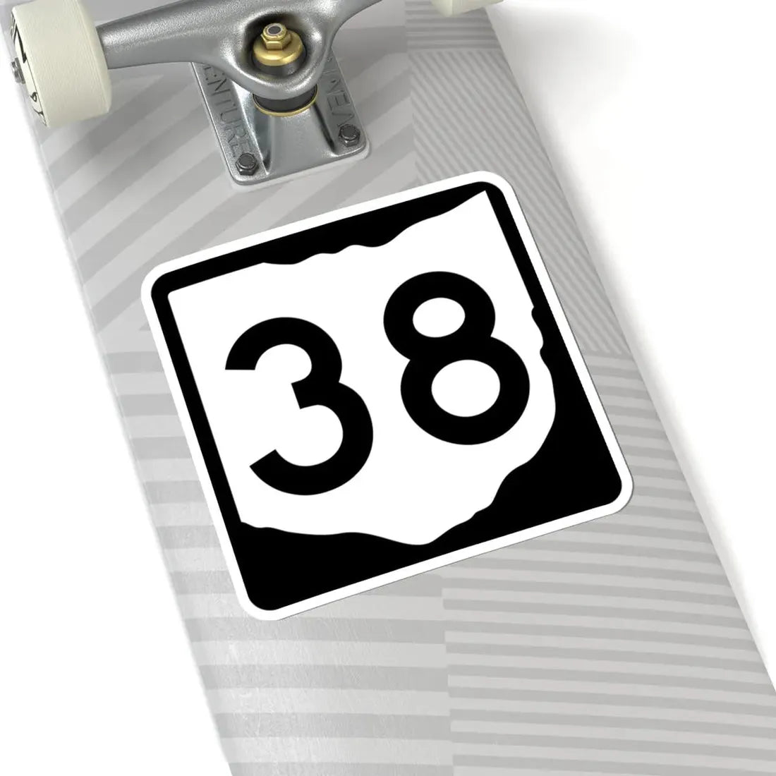 OH-38 (Ohio) (Road Sign) STICKER Vinyl Kiss-Cut Decal - The Sticker Space