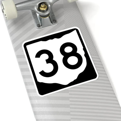OH-38 (Ohio) (Road Sign) STICKER Vinyl Kiss-Cut Decal - The Sticker Space