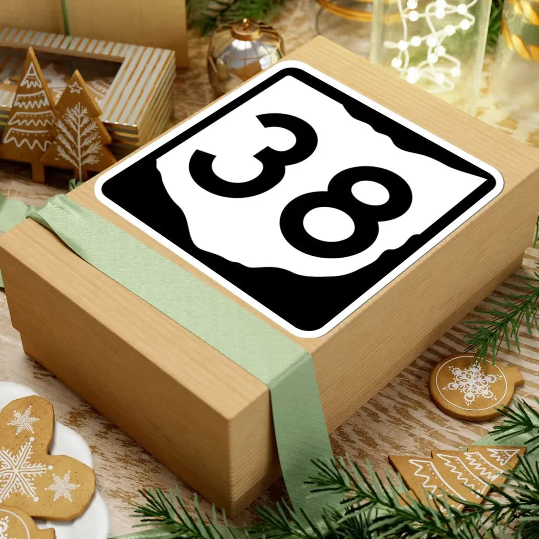 OH-38 (Ohio) (Road Sign) STICKER Vinyl Kiss-Cut Decal - The Sticker Space