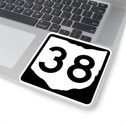 OH-38 (Ohio) (Road Sign) STICKER Vinyl Kiss-Cut Decal - The Sticker Space