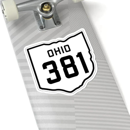OH-381 1927 (Ohio) (Road Sign) STICKER Vinyl Kiss-Cut Decal - The Sticker Space